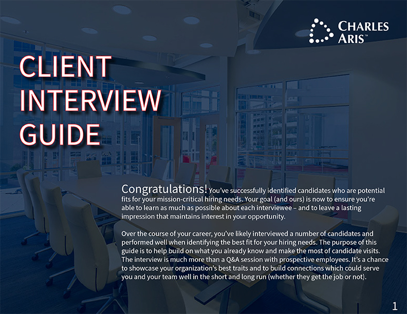 Interview Guide - Charles Aris Website